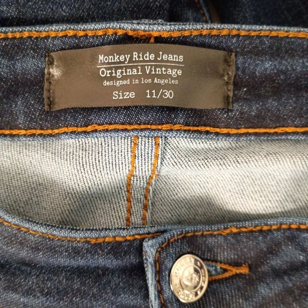 Monkey Ride High Rise Skinny Jeans Women 11/30 Stretch Vintage LA - Picture 8 of 8